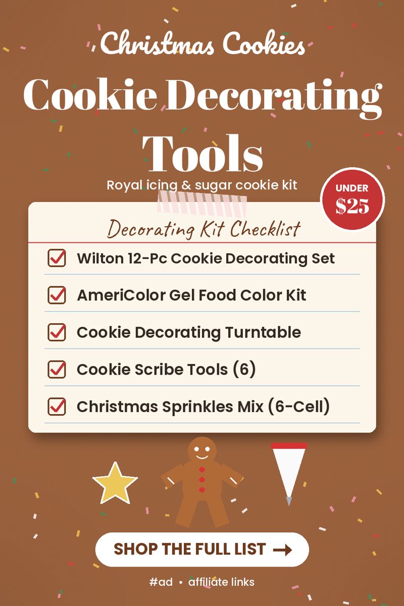 Christmas Cookie Decorating Tools pin