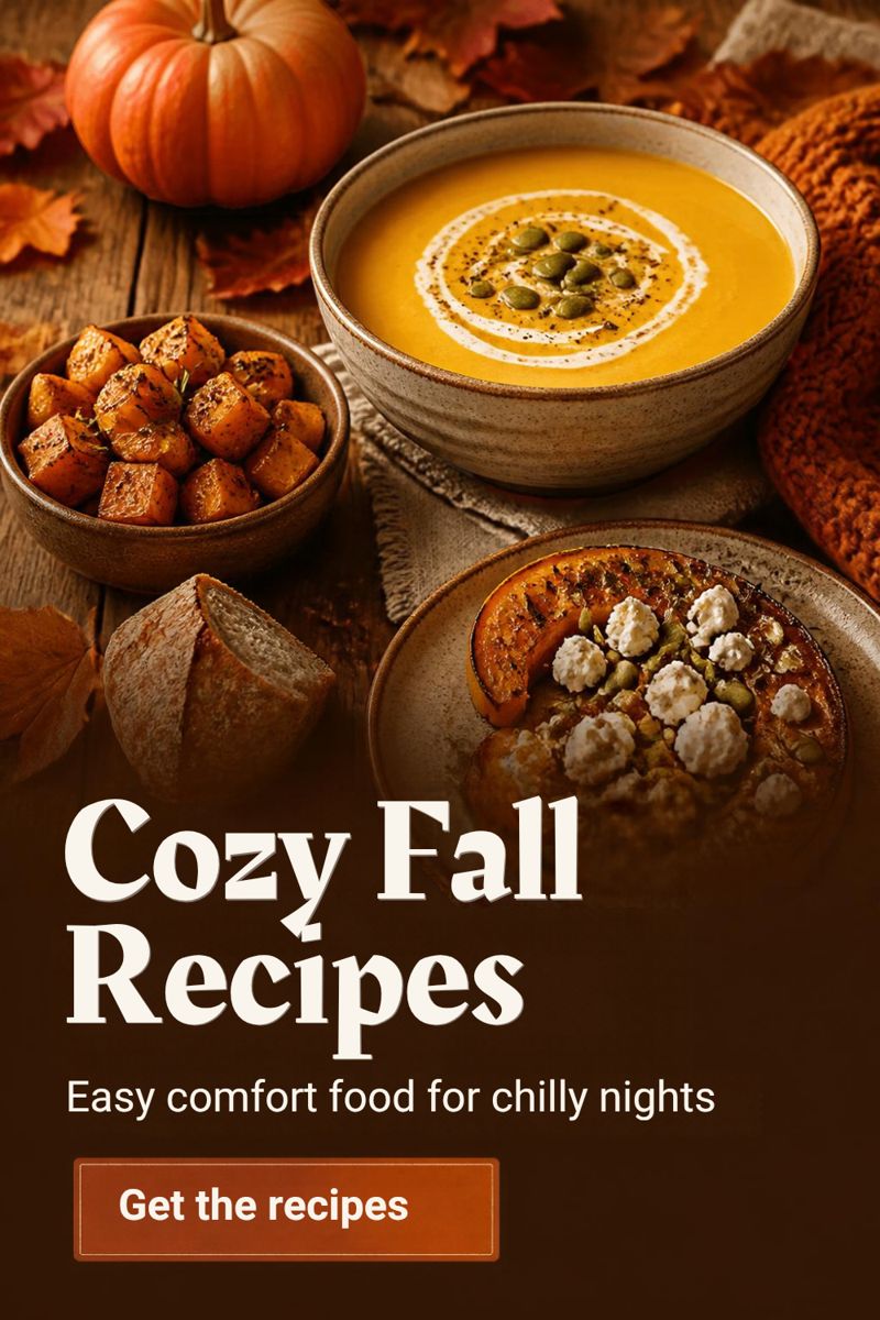 Cozy Fall Kitchen Essentials pin