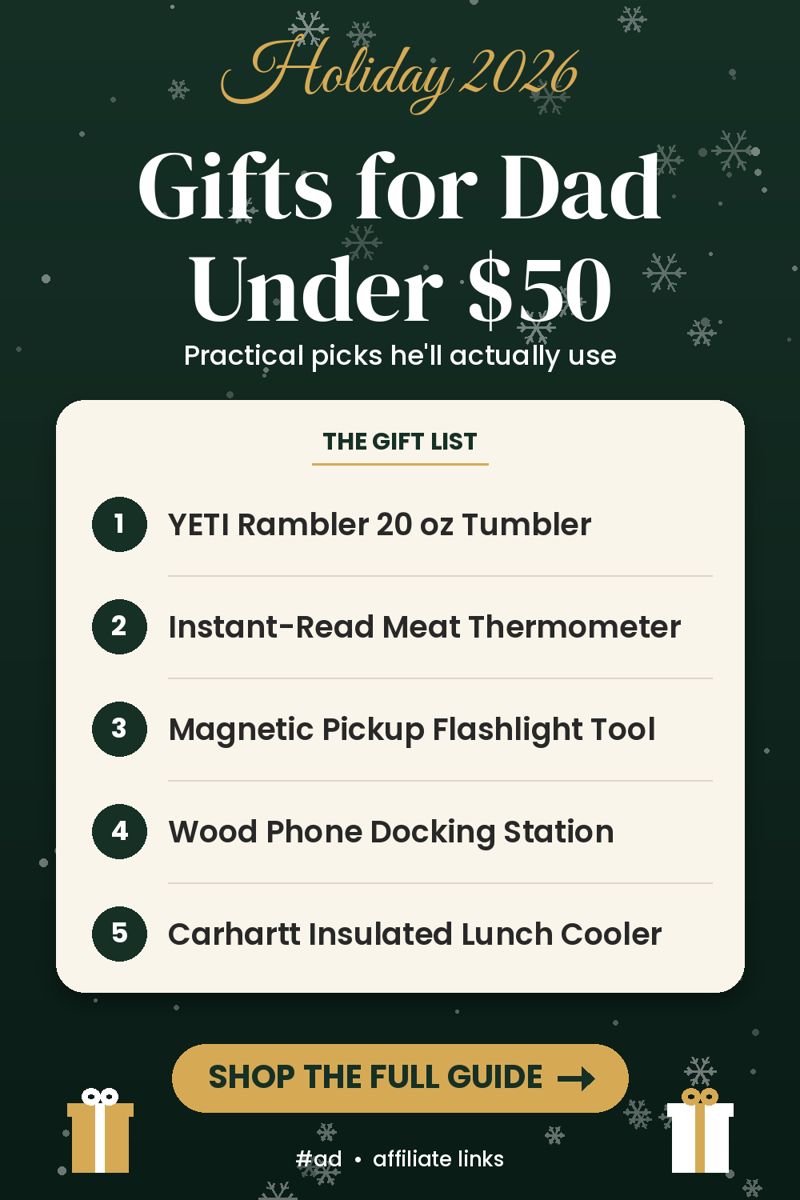 Gifts for Dad Under $50 pin