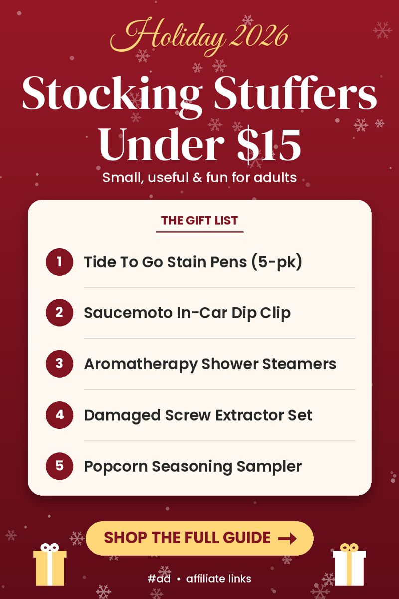 Stocking Stuffers for Adults Under $15 pin